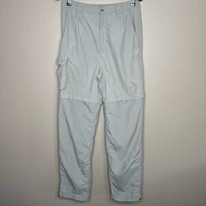 Campmor Men's Green Convertible Pants To Shorts 100% Nylon Cargo Pants Sz S